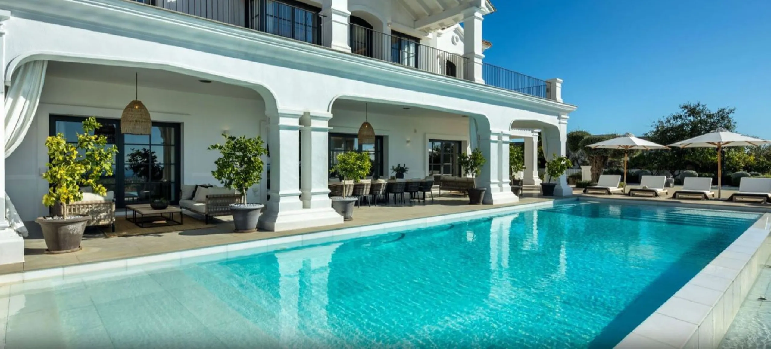 Set within the prestigious, 24-hour secure enclave of the Marbella Club Golf Resort, this Andalusian-inspired yet contemporary mansion offers an extraordinary fusion of timeless elegance and modern luxury. The exclusive resort is home to an exceptional 18