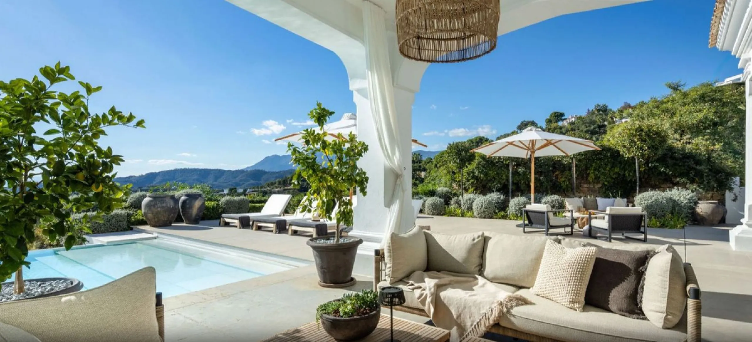 Set within the prestigious, 24-hour secure enclave of the Marbella Club Golf Resort, this Andalusian-inspired yet contemporary mansion offers an extraordinary fusion of timeless elegance and modern luxury. The exclusive resort is home to an exceptional 18