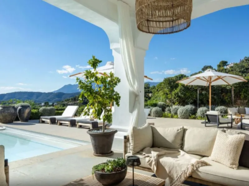 Set within the prestigious, 24-hour secure enclave of the Marbella Club Golf Resort, this Andalusian-inspired yet contemporary mansion offers an extraordinary fusion of timeless elegance and modern luxury. The exclusive resort is home to an exceptional 18