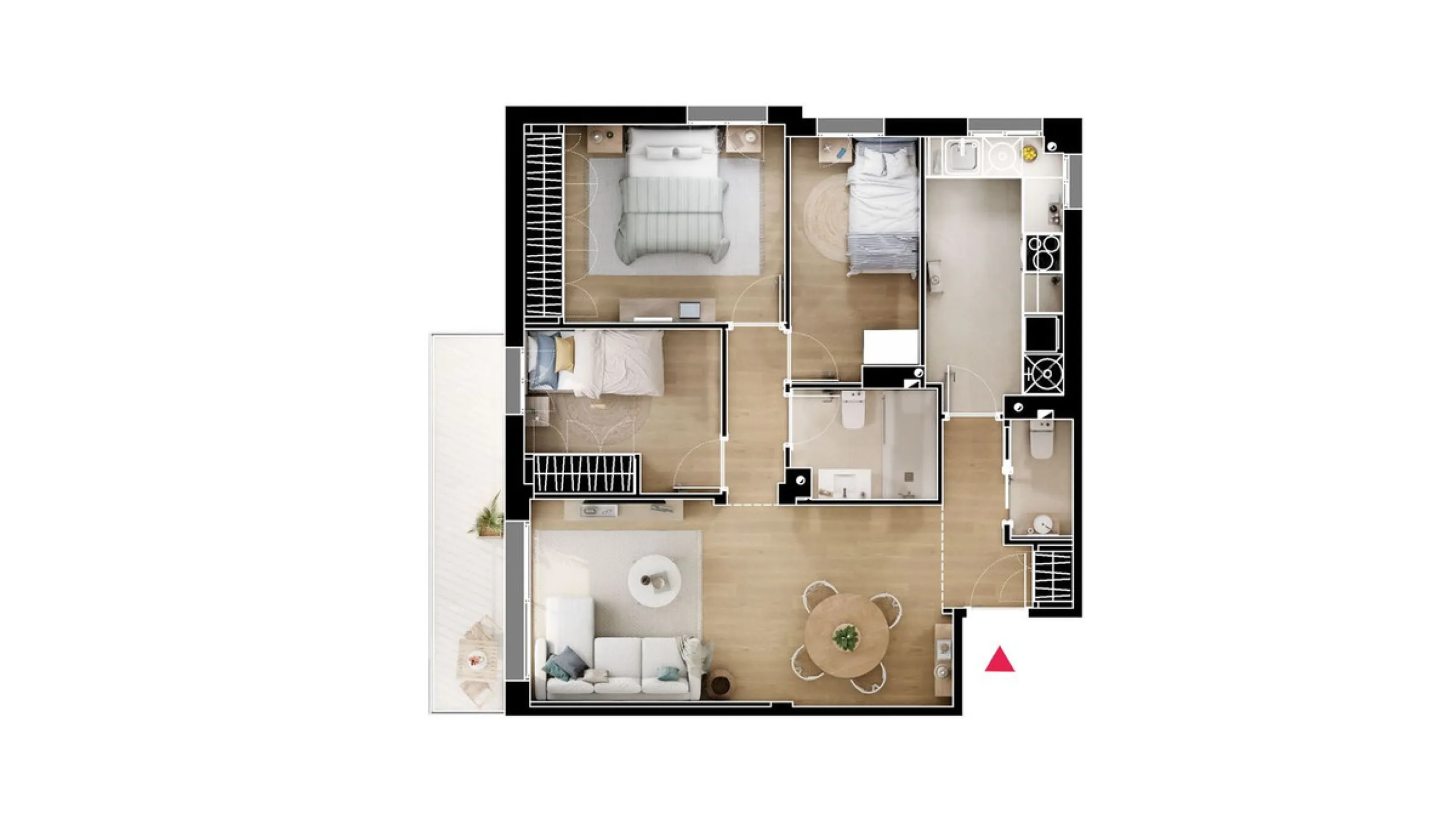 Apartment for sale between the Marina and Fuengirola city center, next to the beach