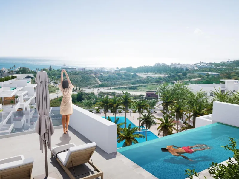 Apartment - Penthouse в продаже в Estepona, Málaga. В доме 3 спален и 3 ванных комнат. Площадь дома 196 м²
