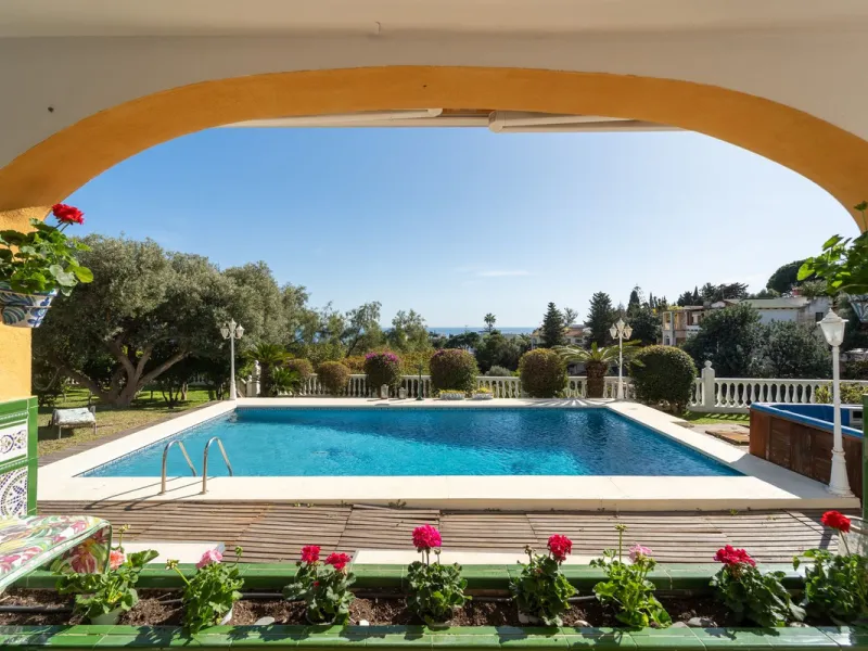 Exclusive Andalusian-Style Villa with Panoramic Sea Views in Torremuelle