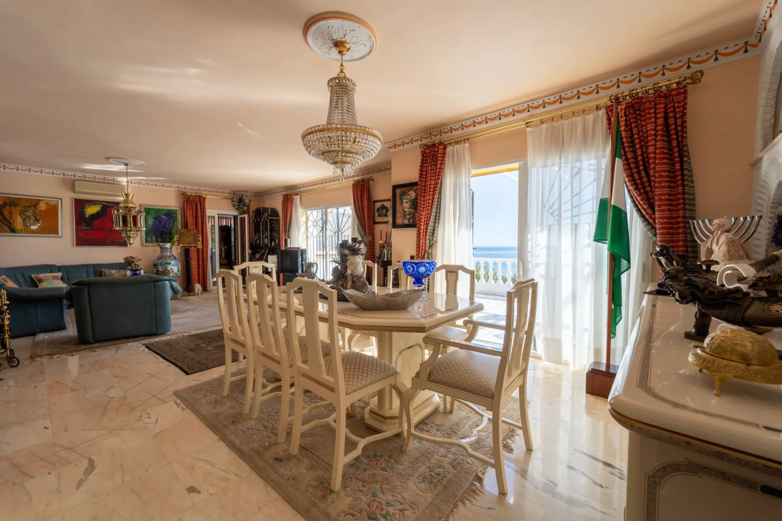 Exclusive Andalusian-Style Villa with Panoramic Sea Views in Torremuelle