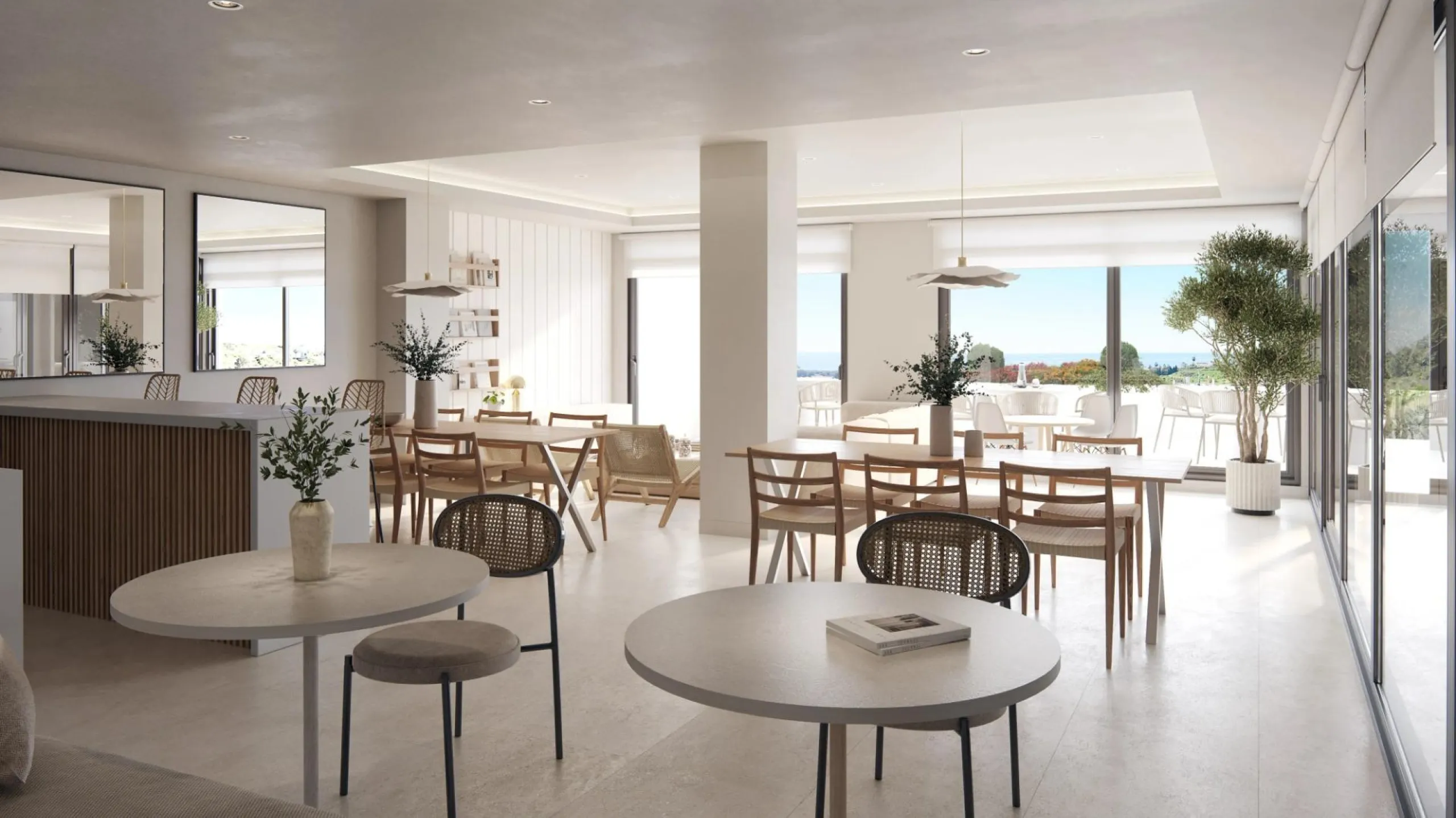 New Build Apartments with Sea Views next to Selwo Park, Estepona& & Modern homes in a privileged natural setting& Located in the exclusive Selwo area, between Estepona and San Pedro de Alcántara, this new residential development on the Costa del 