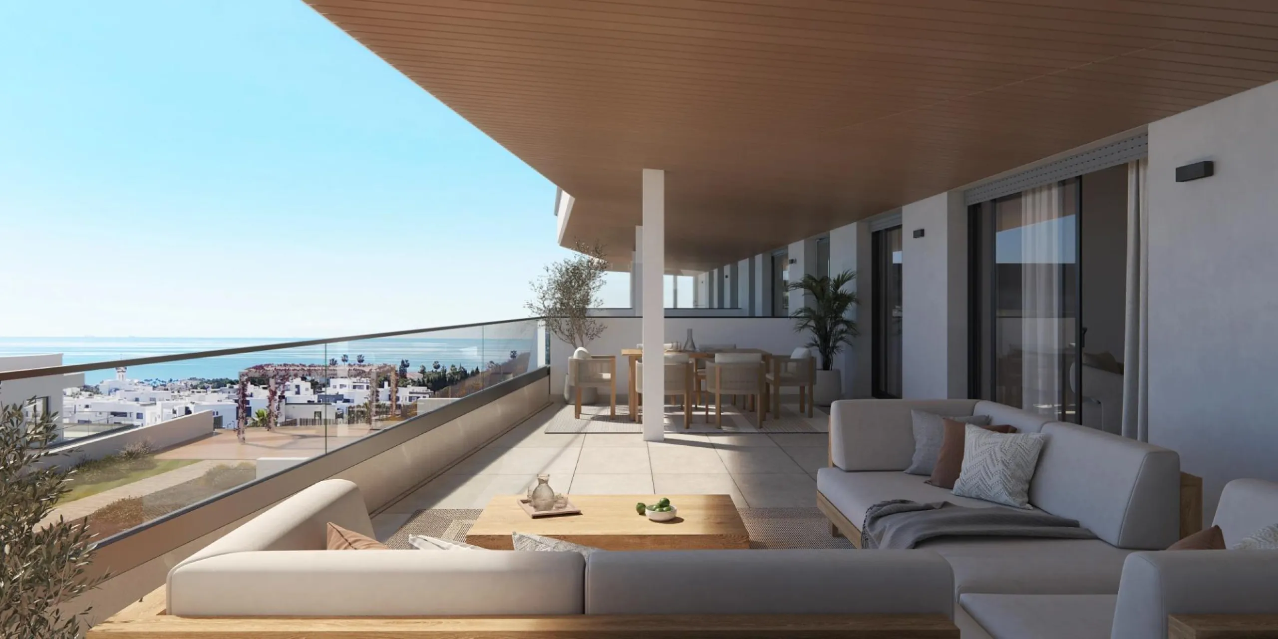New Build Apartments with Sea Views next to Selwo Park, Estepona& & Modern homes in a privileged natural setting& Located in the exclusive Selwo area, between Estepona and San Pedro de Alcántara, this new residential development on the Costa del 