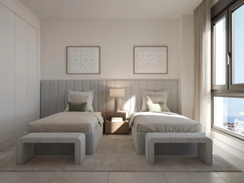 New Build Apartments with Sea Views next to Selwo Park, Estepona& & Modern homes in a privileged natural setting& Located in the exclusive Selwo area, between Estepona and San Pedro de Alcántara, this new residential development on the Costa del 