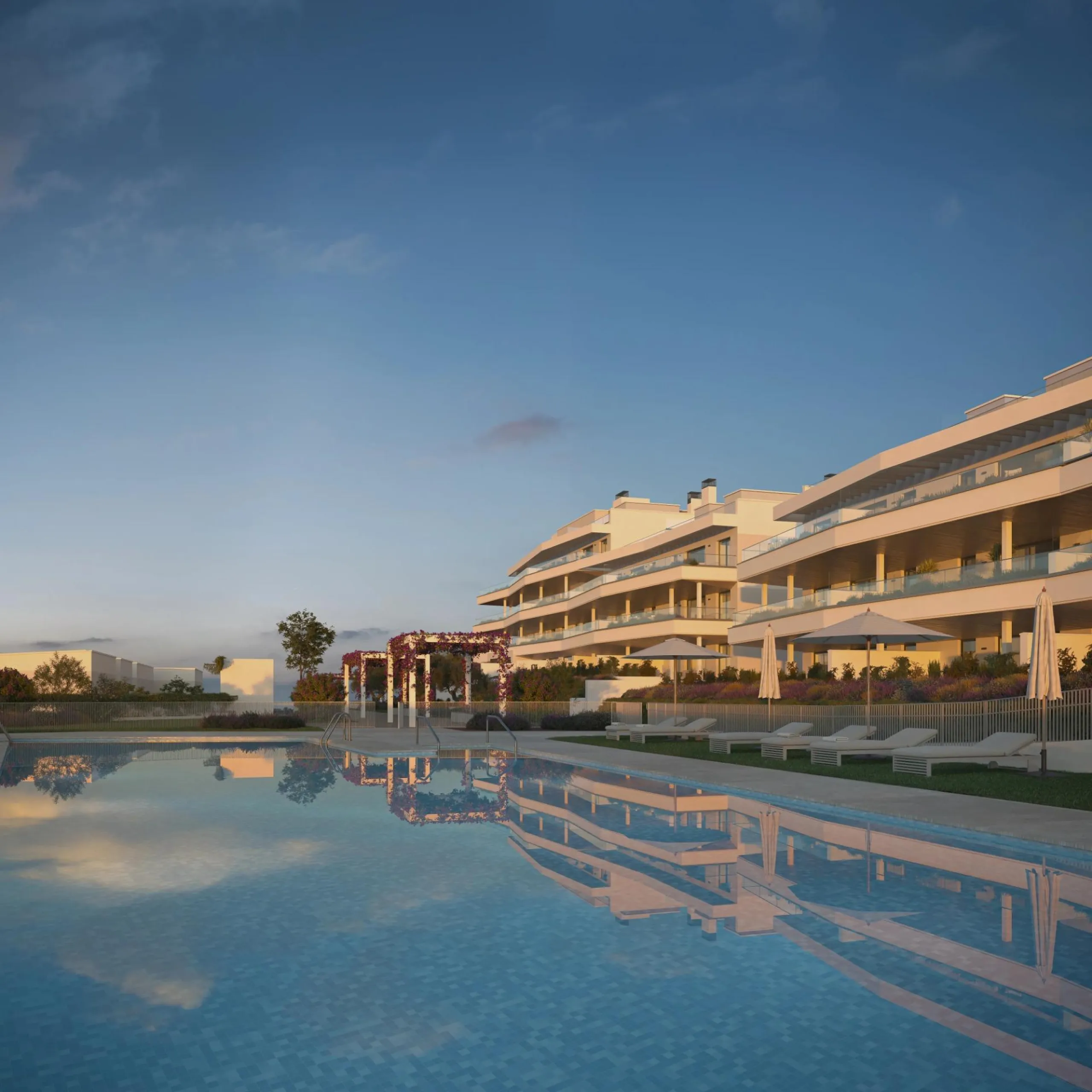 New Build Apartments with Sea Views next to Selwo Park, Estepona& & Modern homes in a privileged natural setting& Located in the exclusive Selwo area, between Estepona and San Pedro de Alcántara, this new residential development on the Costa del 