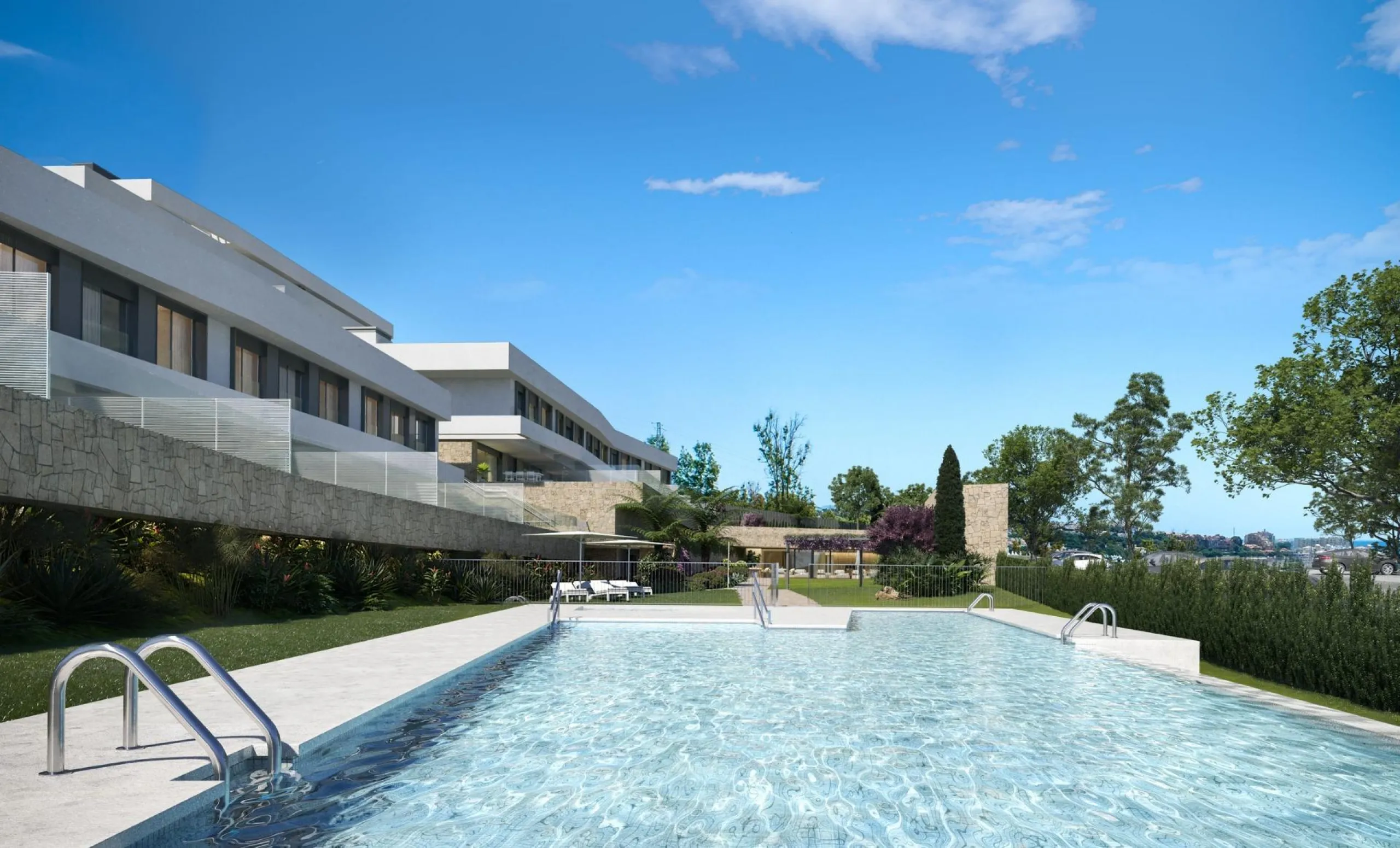 New Build Homes with Sea Views in the Best Area of Estepona& & 2, 3 and 4 Bedroom Apartments and Townhouses with Large Terraces& & Welcome to an exclusive development of just 33 new build homes in Estepona, located on a gentle hillside in the 
