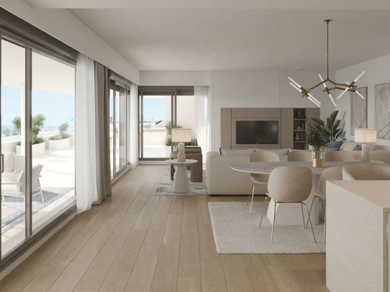 New Build Homes with Sea Views in the Best Area of Estepona& & 2, 3 and 4 Bedroom Apartments and Townhouses with Large Terraces& & Welcome to an exclusive development of just 33 new build homes in Estepona, located on a gentle hillside in the 