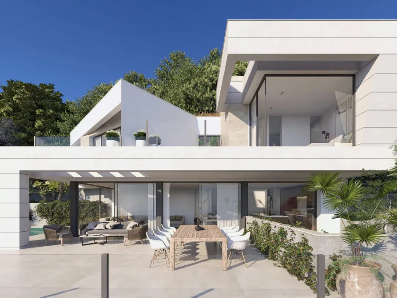 Set within the secure and highly desirable gated community of Pinares Hills in Pinares de San Antón, Villa Castaño offers a sophisticated lifestyle in the tranquil hills just minutes from Málaga's vibrant city center. Designed as part of an exclusive new 