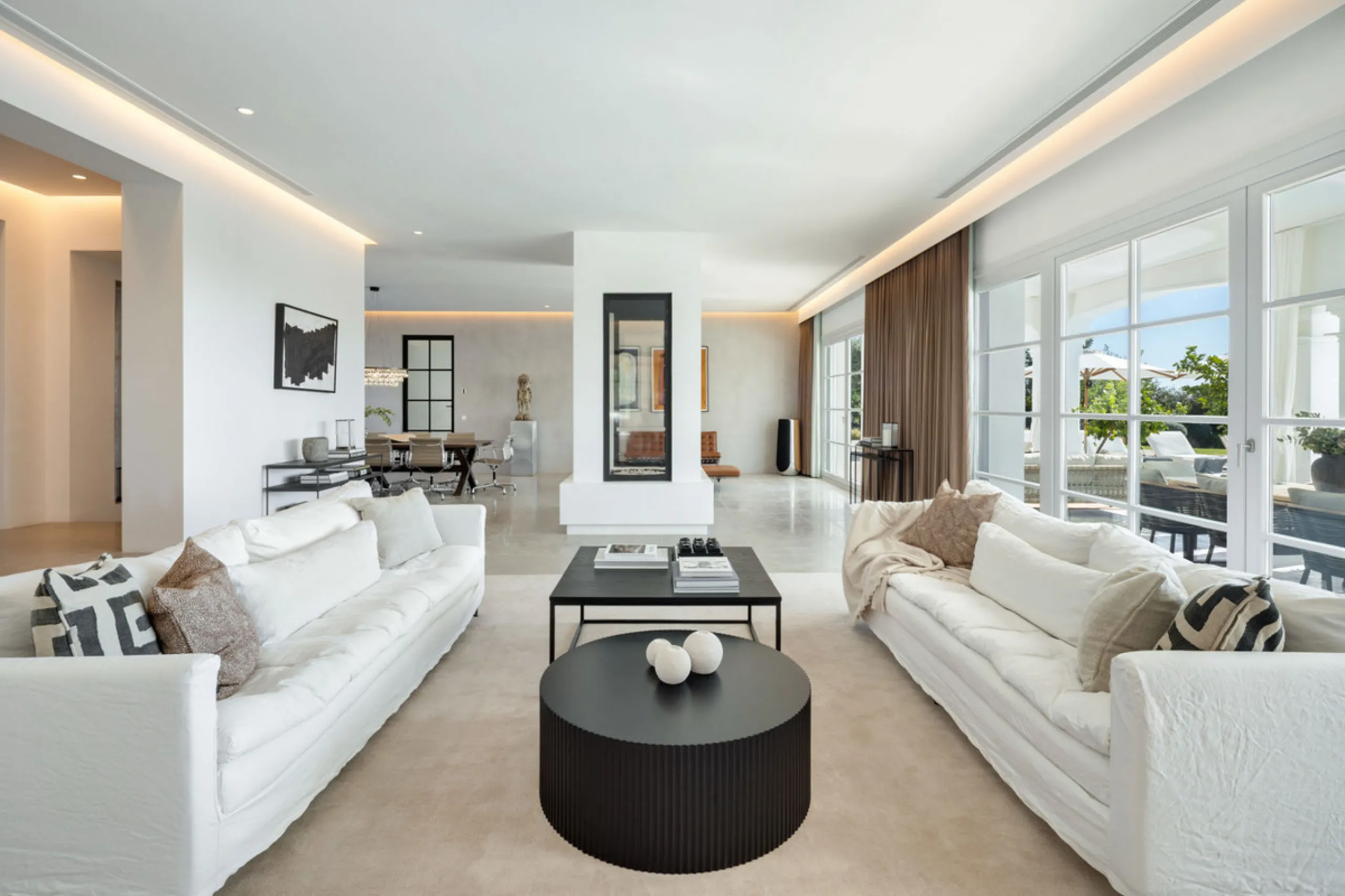 Villa Marbella is nestled within the prestigious, 24-hour secure enclave of the Marbella Club Golf Resort, this Andalusian-inspired yet contemporary mansion for sale offers an extraordinary blend of timeless elegance and modern luxury. The exclusive resor