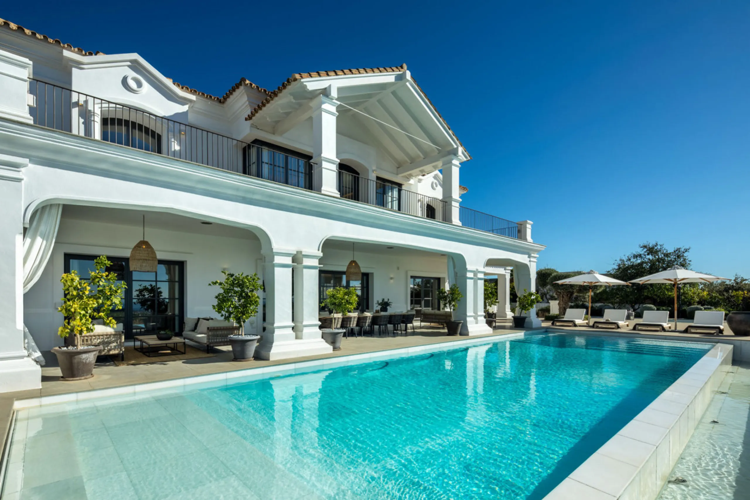 Villa Marbella is nestled within the prestigious, 24-hour secure enclave of the Marbella Club Golf Resort, this Andalusian-inspired yet contemporary mansion for sale offers an extraordinary blend of timeless elegance and modern luxury. The exclusive resor