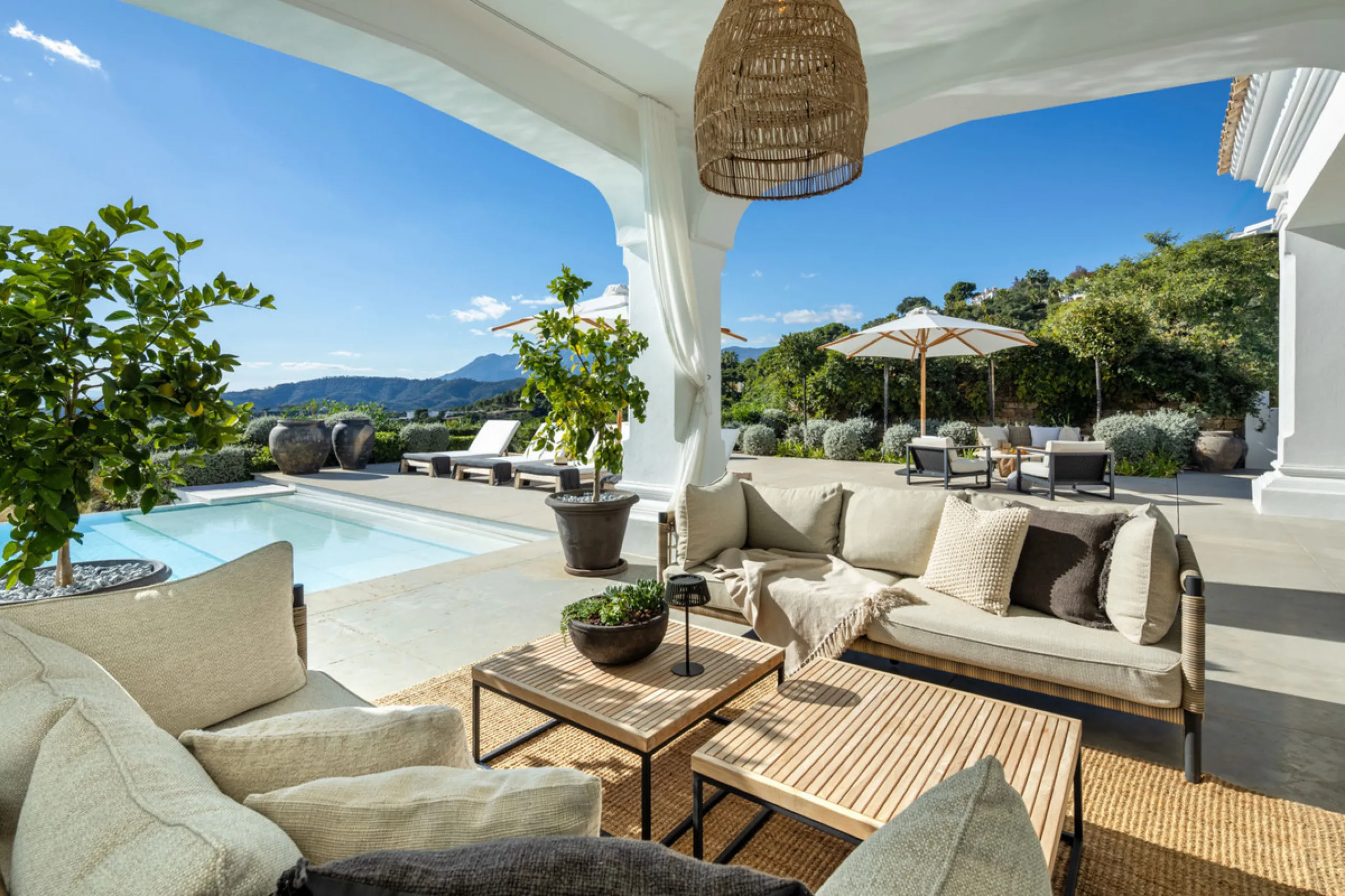 Villa Marbella is nestled within the prestigious, 24-hour secure enclave of the Marbella Club Golf Resort, this Andalusian-inspired yet contemporary mansion for sale offers an extraordinary blend of timeless elegance and modern luxury. The exclusive resor