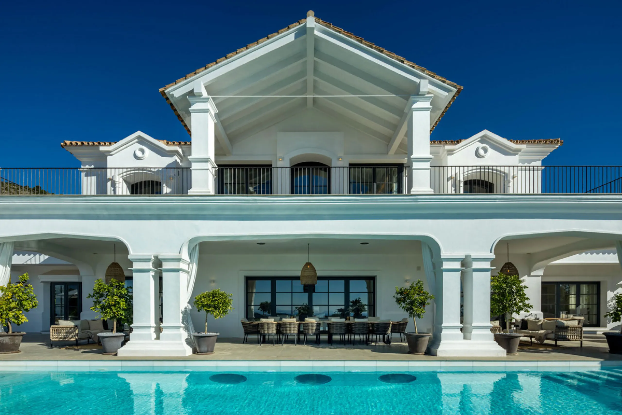 Villa Marbella is nestled within the prestigious, 24-hour secure enclave of the Marbella Club Golf Resort, this Andalusian-inspired yet contemporary mansion for sale offers an extraordinary blend of timeless elegance and modern luxury. The exclusive resor