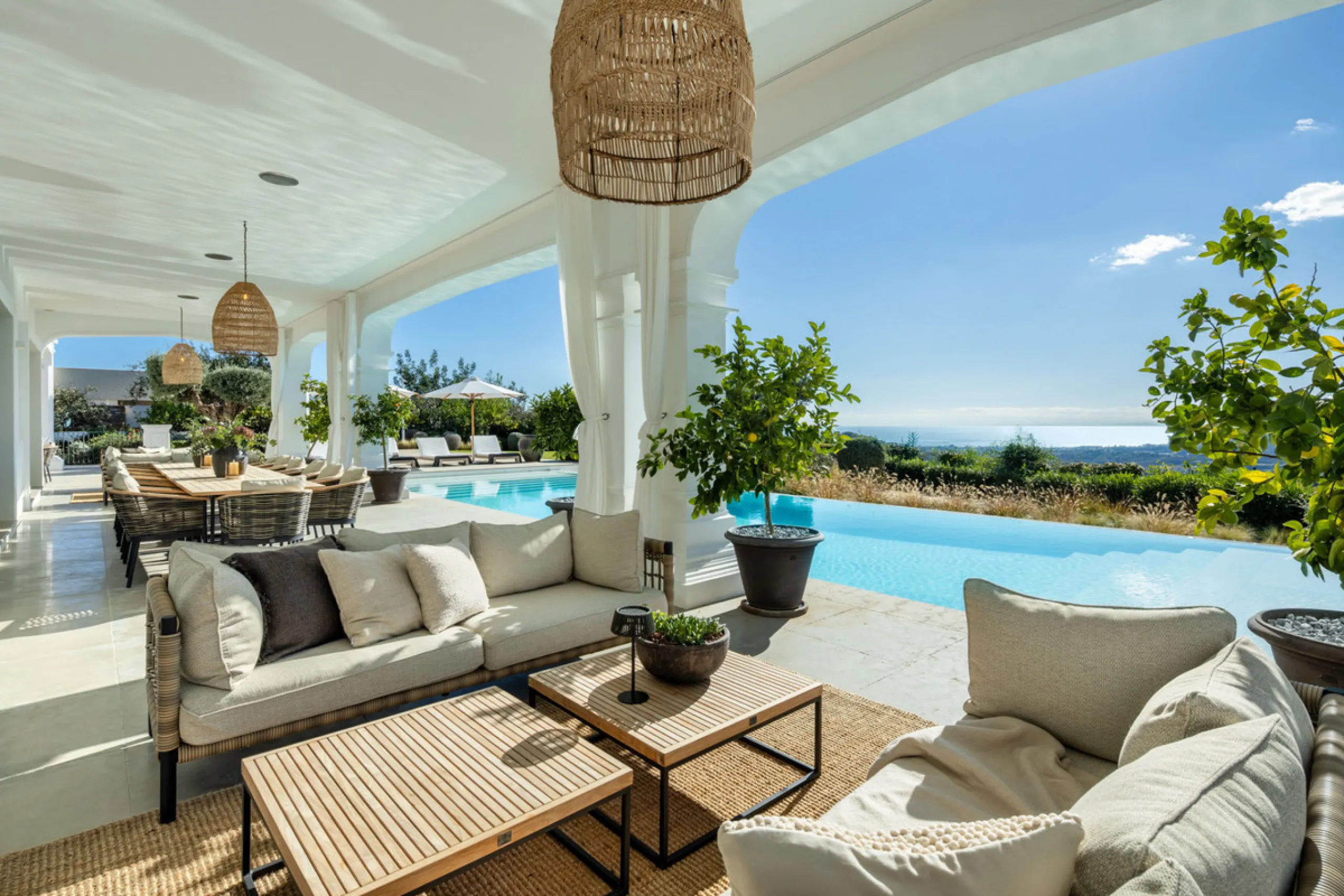 Villa Marbella is nestled within the prestigious, 24-hour secure enclave of the Marbella Club Golf Resort, this Andalusian-inspired yet contemporary mansion for sale offers an extraordinary blend of timeless elegance and modern luxury. The exclusive resor