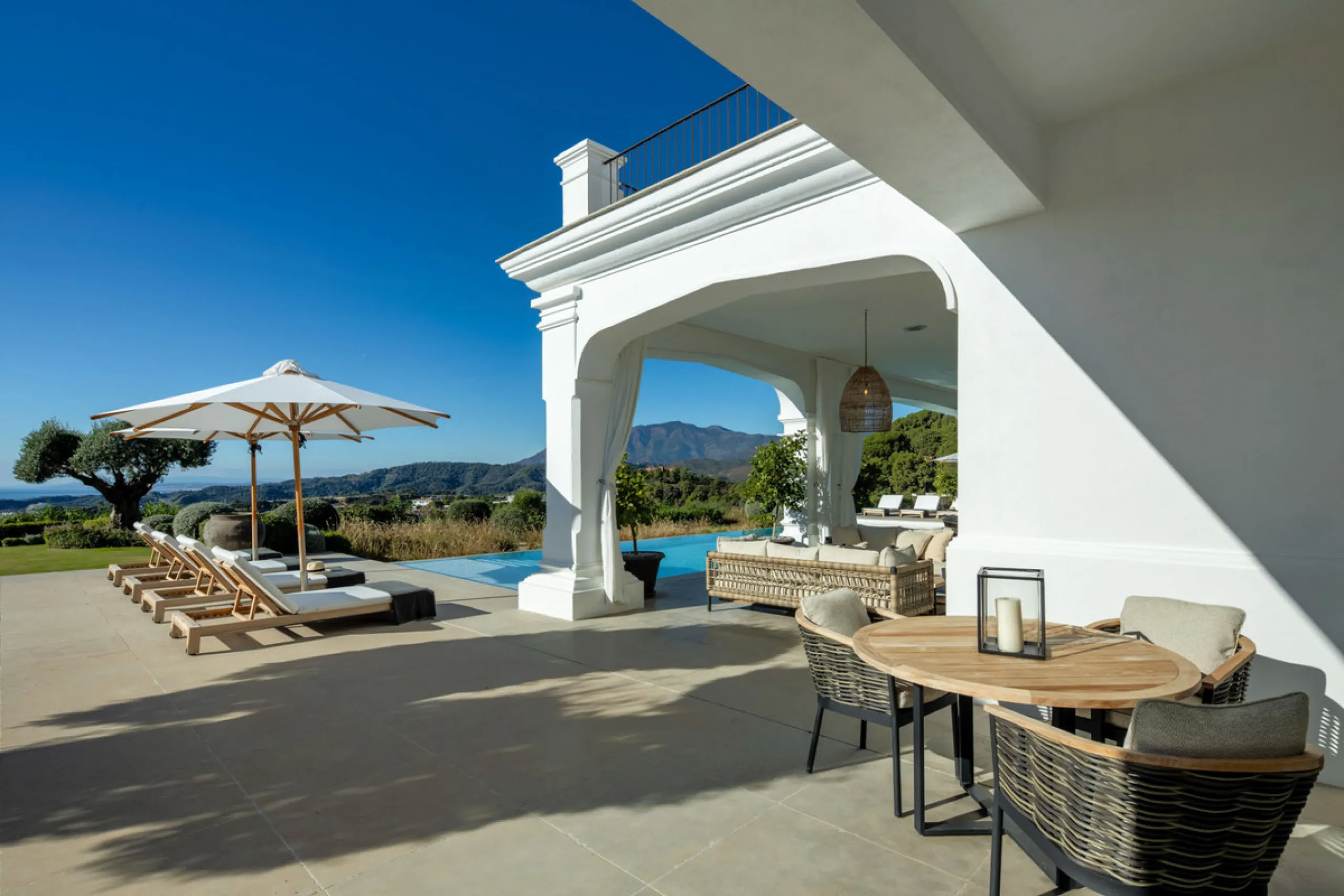 Villa Marbella is nestled within the prestigious, 24-hour secure enclave of the Marbella Club Golf Resort, this Andalusian-inspired yet contemporary mansion for sale offers an extraordinary blend of timeless elegance and modern luxury. The exclusive resor
