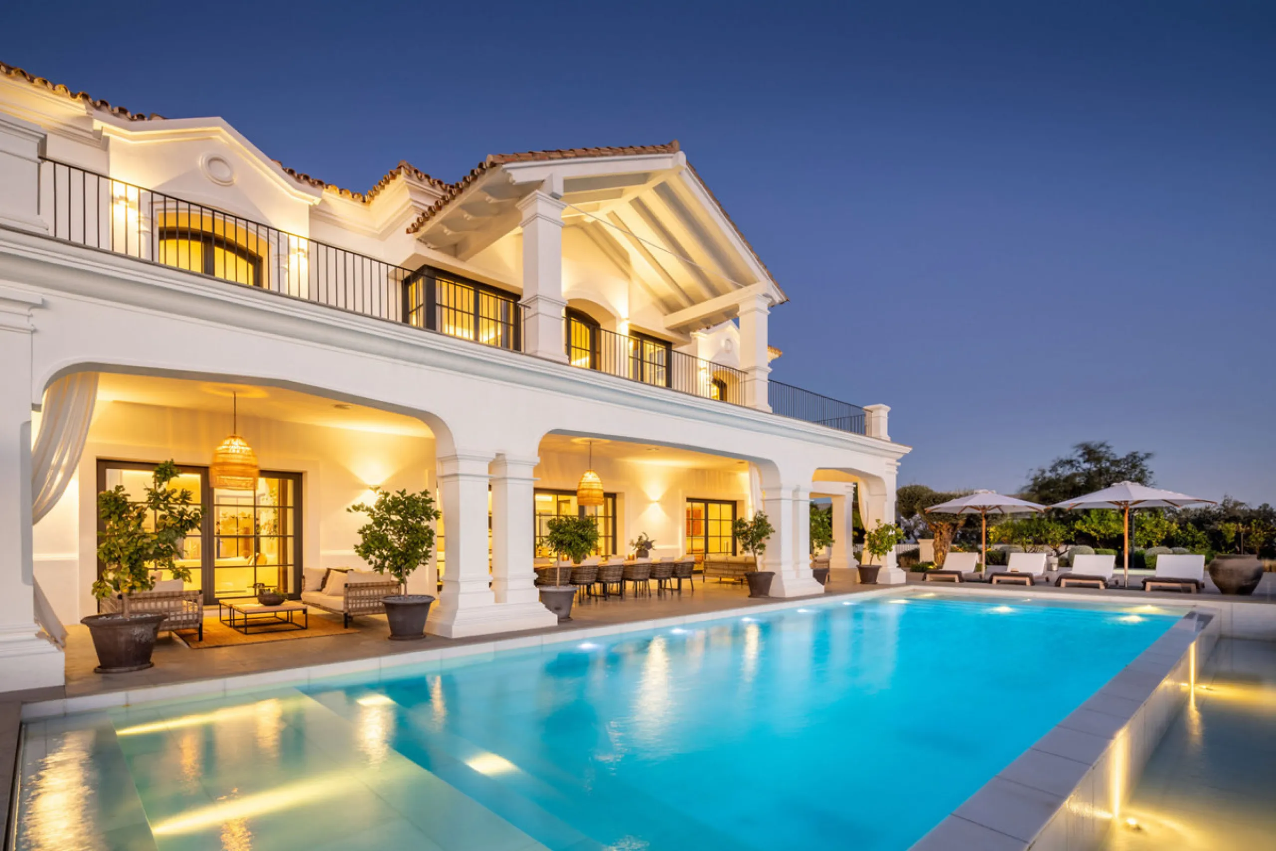Villa Marbella is nestled within the prestigious, 24-hour secure enclave of the Marbella Club Golf Resort, this Andalusian-inspired yet contemporary mansion for sale offers an extraordinary blend of timeless elegance and modern luxury. The exclusive resor