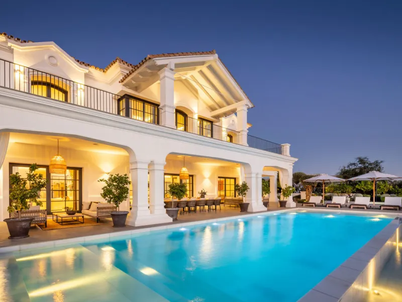Villa Marbella is nestled within the prestigious, 24-hour secure enclave of the Marbella Club Golf Resort, this Andalusian-inspired yet contemporary mansion for sale offers an extraordinary blend of timeless elegance and modern luxury. The exclusive resor