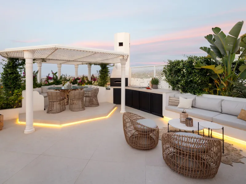 Apartment - Penthouse в продаже в Marbella, Málaga. В доме 4 спален и 5 ванных комнат. Площадь дома 420 м²