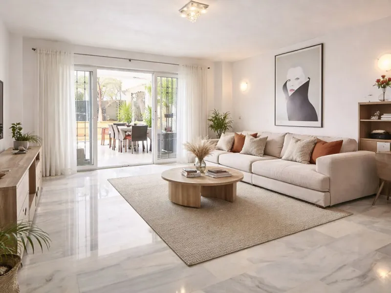 SPACIOUS BEACHSIDE APARTMENT WITH LARGE SOUTH-FACING TERRACE