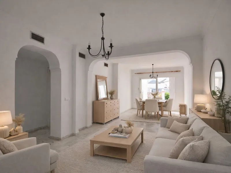 Magnificent apartment in Mijas Golf with sunny terrace and to the mountain