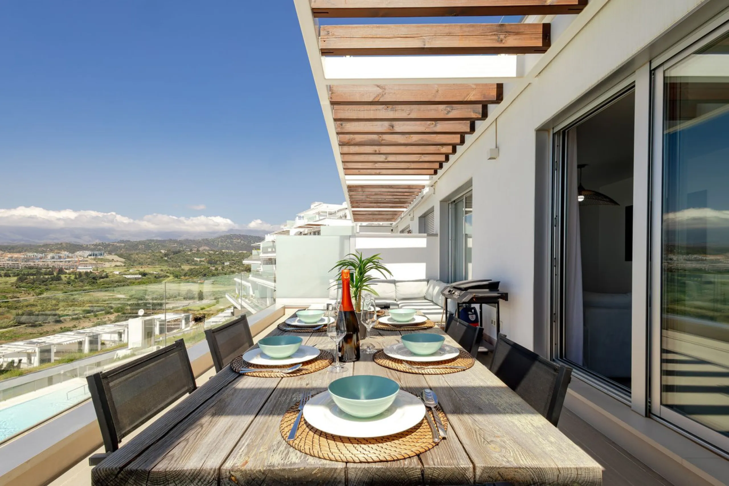 Stunning Duplex Penthouse with Breathtaking Panoramic & Gibraltar Sea Views in Cancelada