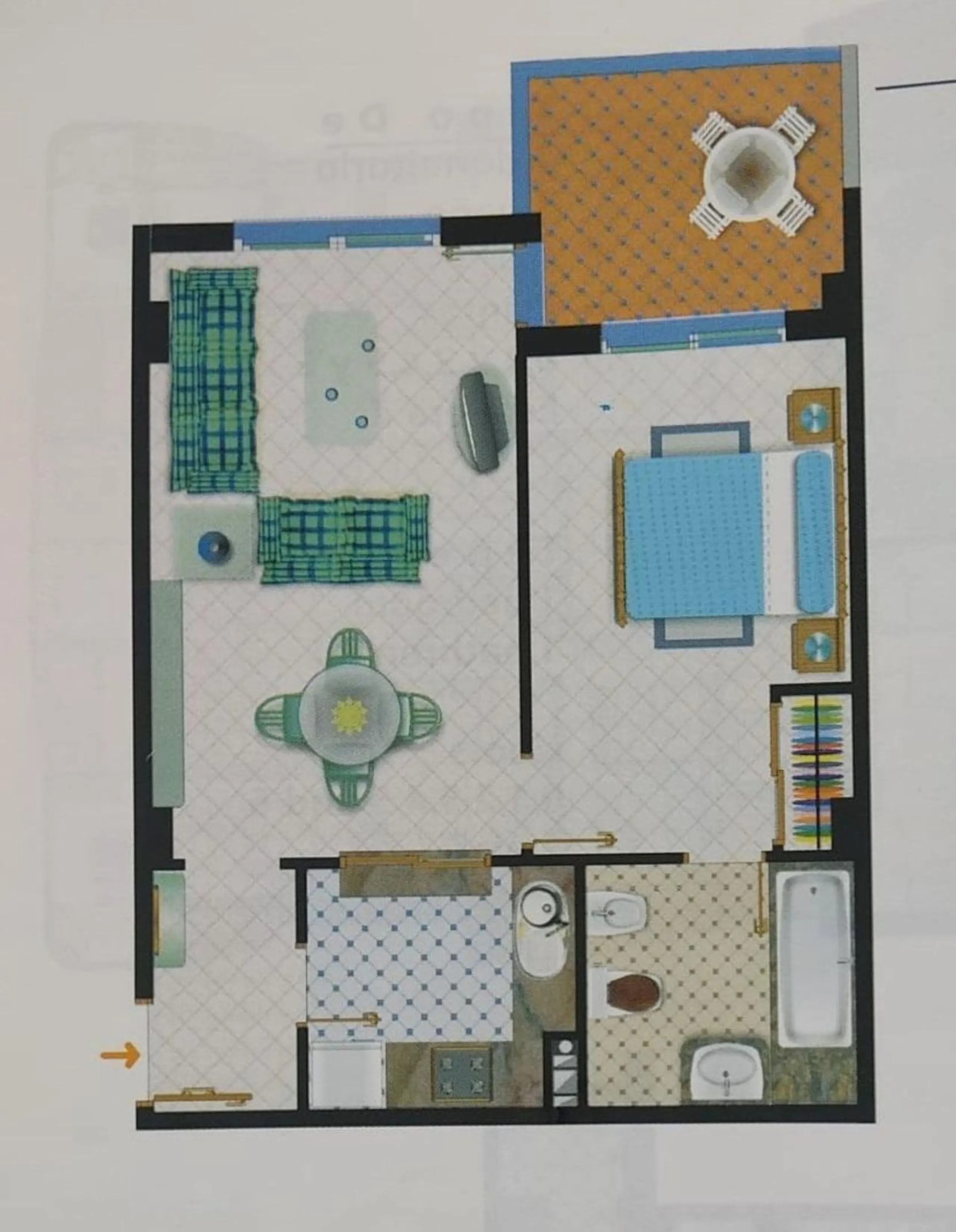 Apartment - Middle Floor Apartment в продаже в Marbella, Málaga. В доме 1 спален и 1 ванных комнат. Площадь дома 55 м²