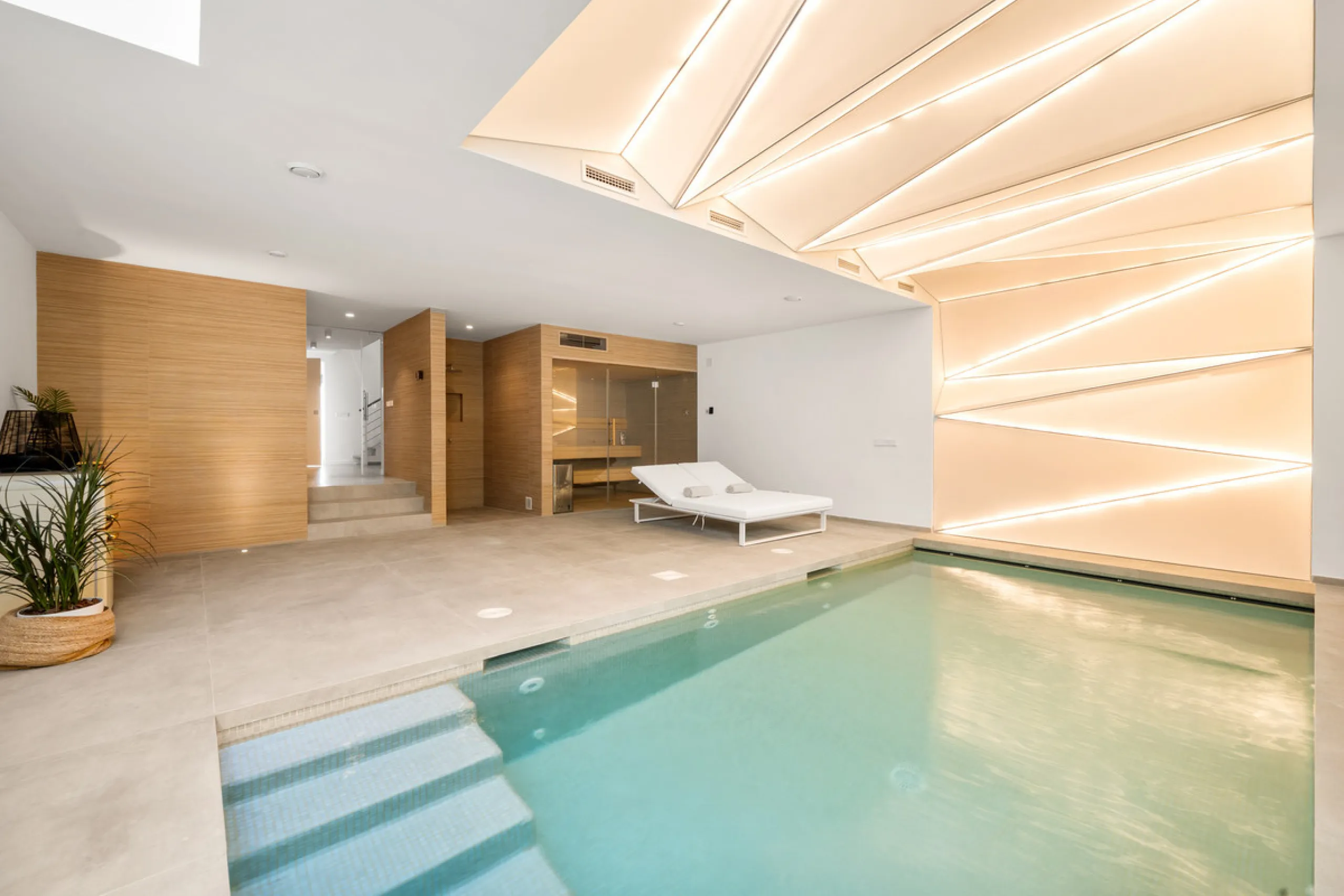 Boasting of panoramic sea views, a contemporary showpiece villa sitting in a privileged beachfront position in the New Golden Mile, surrounded by an expansive private garden with a large private swimming pool. The ideal family estate offering a dynamic ou