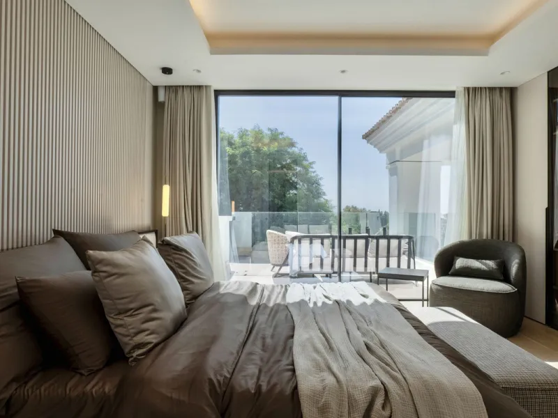 Möblierte Luxusvilla mit Meer- und Bergblick in Benahavís
