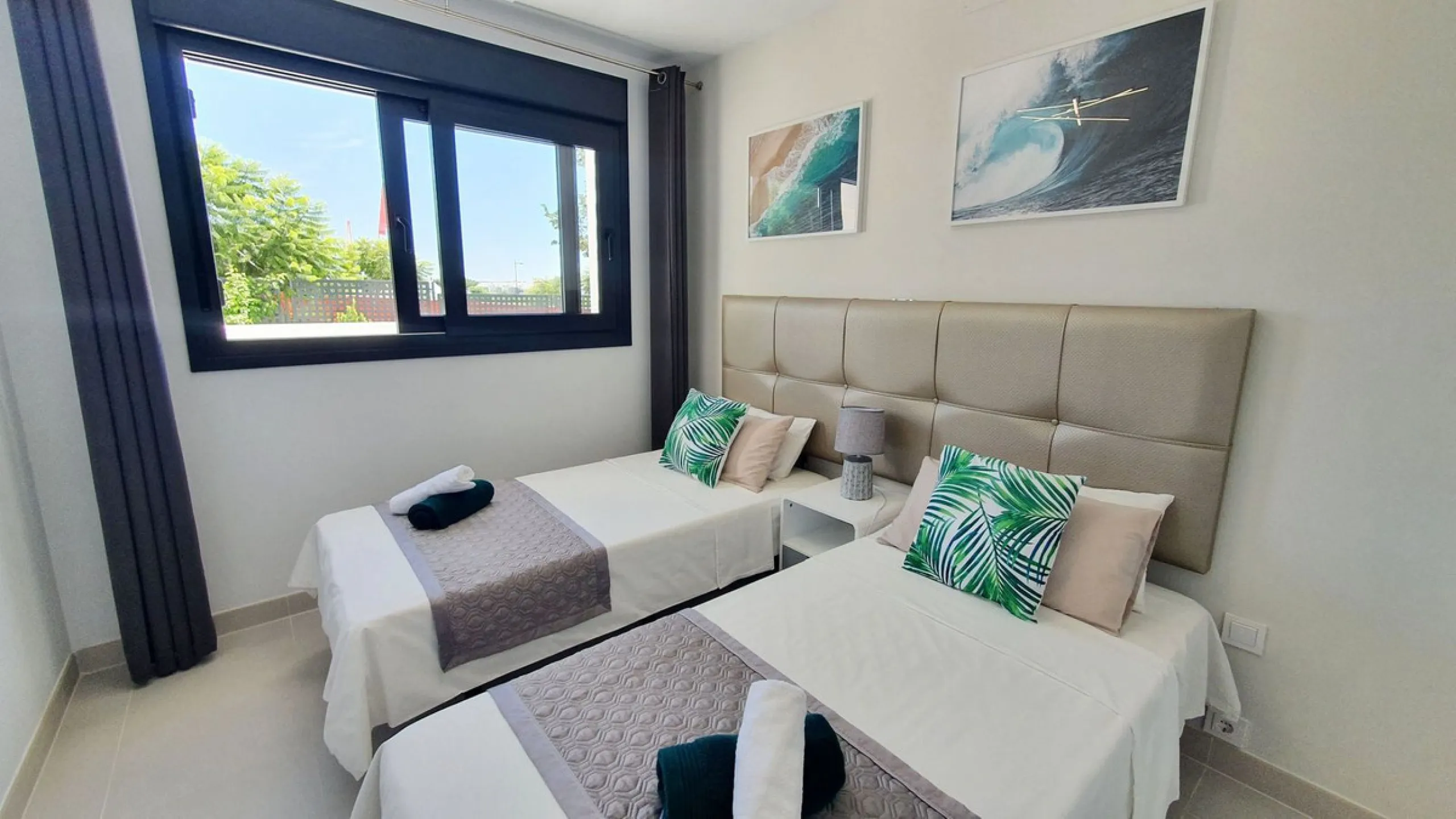 This stunning ground-floor apartment in Los Miradores del Sol Phase I perfectly combines contemporary luxury with Mediterranean indoor-outdoor living on Estepona's exclusive New Golden Mile. Offering 92 m² of elegant interior space and an impressive 84 m²