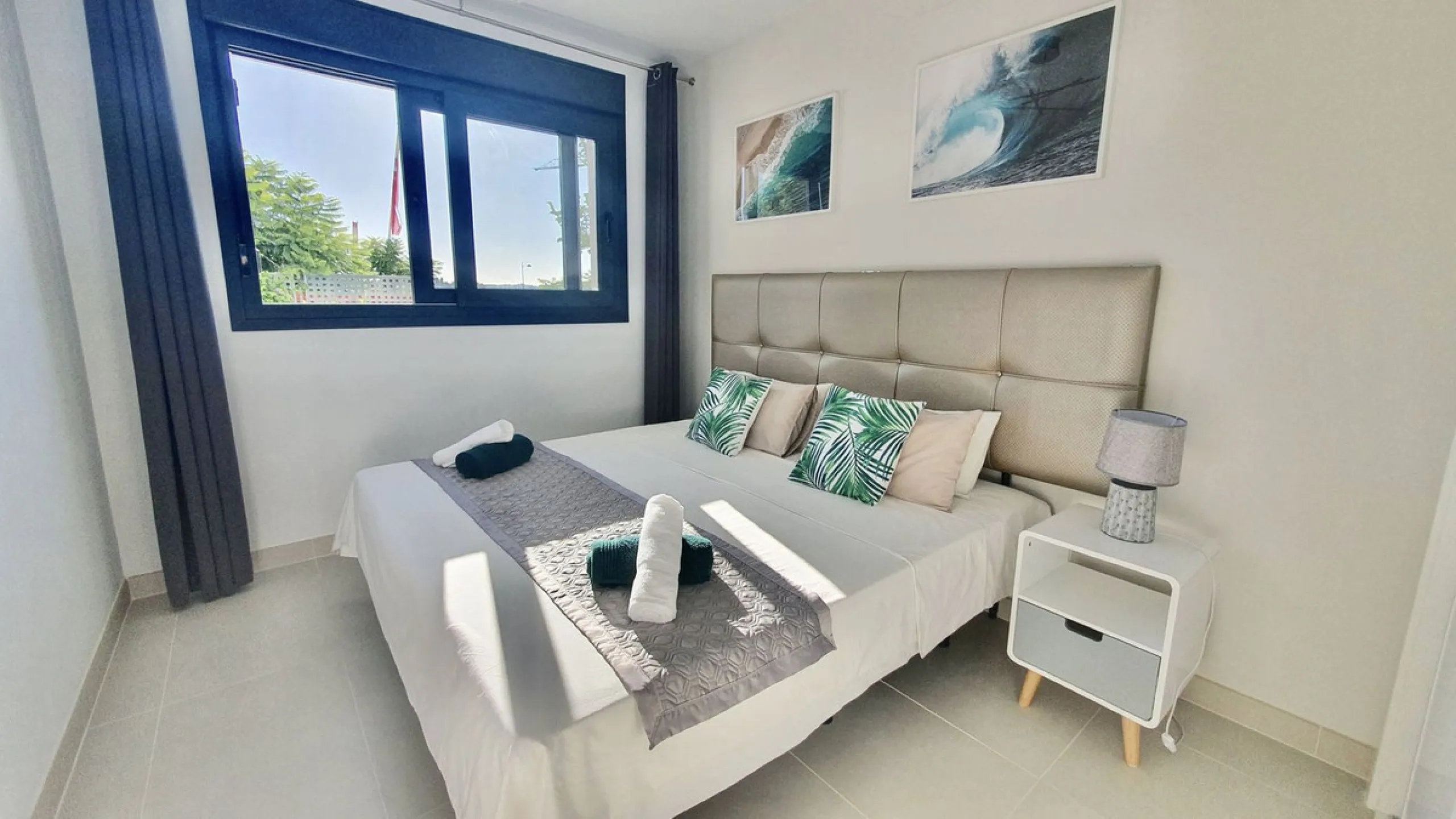 This stunning ground-floor apartment in Los Miradores del Sol Phase I perfectly combines contemporary luxury with Mediterranean indoor-outdoor living on Estepona's exclusive New Golden Mile. Offering 92 m² of elegant interior space and an impressive 84 m²