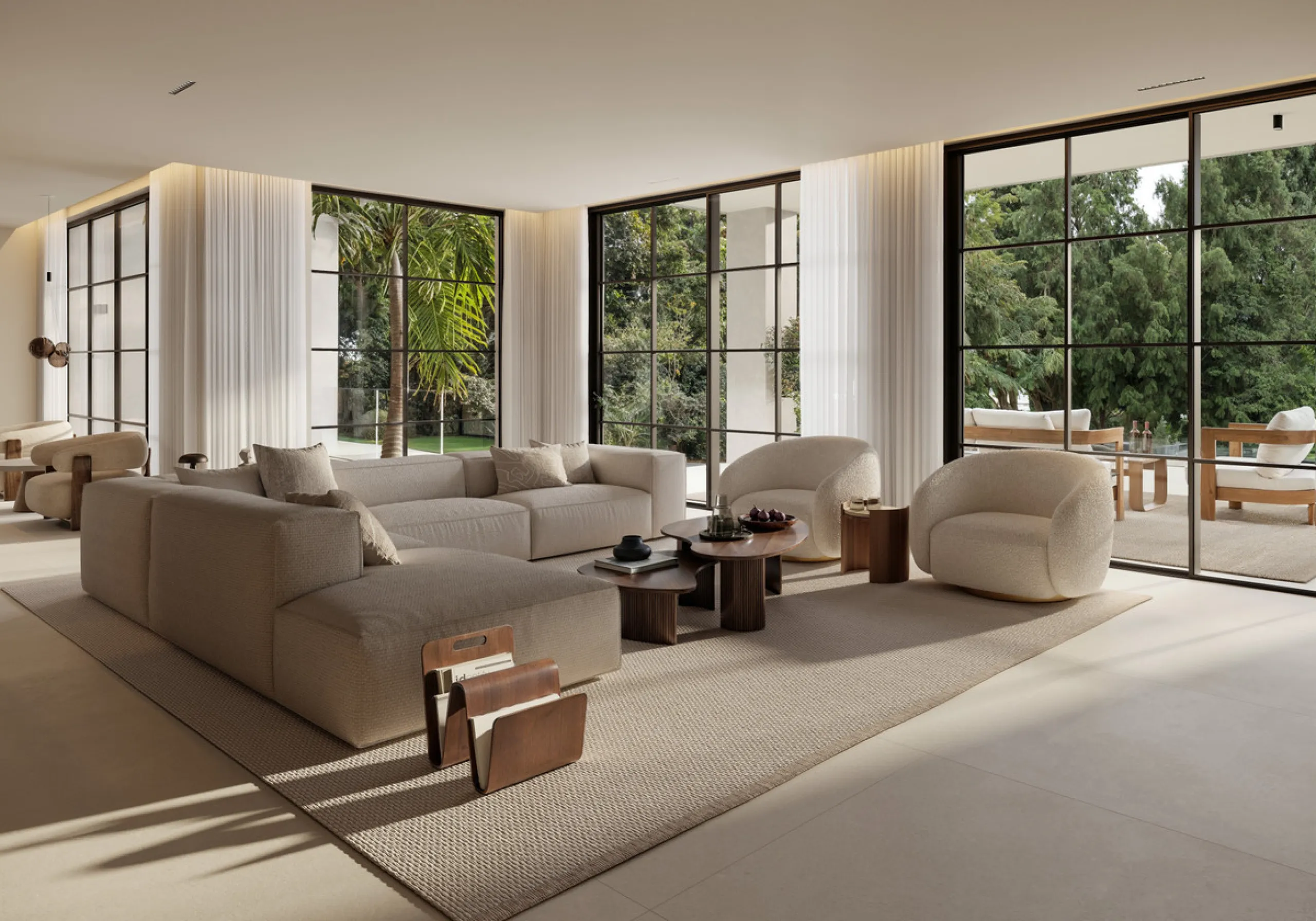 A unique opportunity to acquire a premium plot with an approved project and building license for the construction of an elegant contemporary villa with a total built area of 642 m², distributed over two above-ground levels and a basement. Urban planning c
