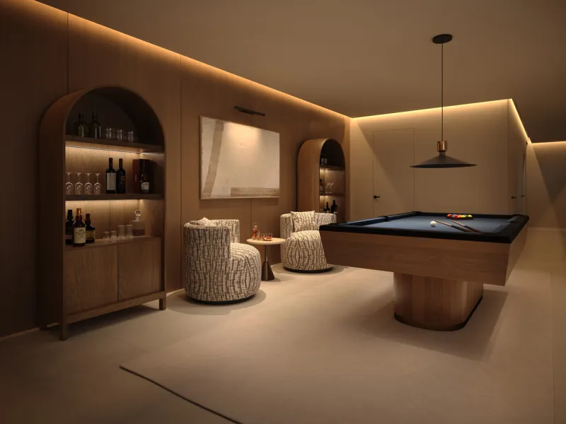 A unique opportunity to acquire a premium plot with an approved project and building license for the construction of an elegant contemporary villa with a total built area of 642 m², distributed over two above-ground levels and a basement. Urban planning c