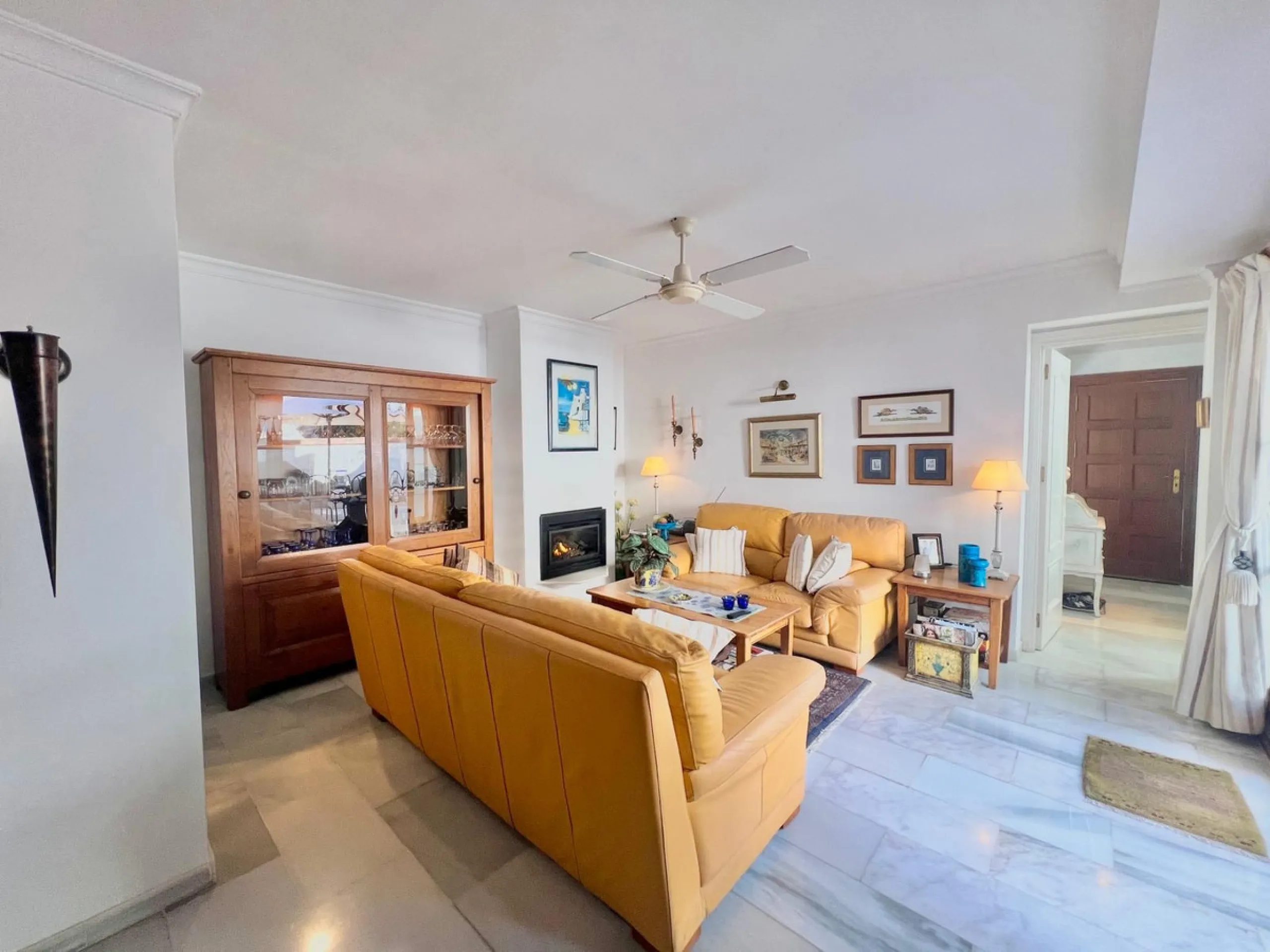 Beachfront complex in Estepona, New Golden Mile, between Cancelada and Selwo, close to Las Dunas. Stunning fully renovated corner semi-detached townhouse, located in a frontline beach complex with a unique charm, reminiscent of an authentic fishing villag