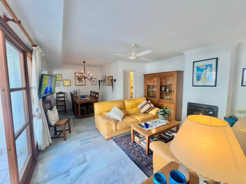 Beachfront complex in Estepona, New Golden Mile, between Cancelada and Selwo, close to Las Dunas. Stunning fully renovated corner semi-detached townhouse, located in a frontline beach complex with a unique charm, reminiscent of an authentic fishing villag