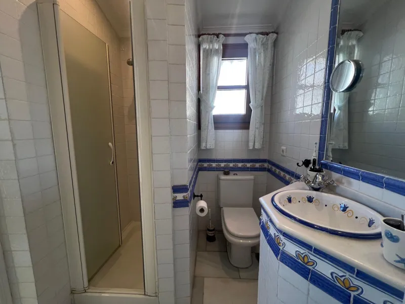 Beachfront complex in Estepona, New Golden Mile, between Cancelada and Selwo, close to Las Dunas. Stunning fully renovated corner semi-detached townhouse, located in a frontline beach complex with a unique charm, reminiscent of an authentic fishing villag