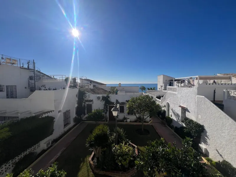 Beachfront complex in Estepona, New Golden Mile, between Cancelada and Selwo, close to Las Dunas. Stunning fully renovated corner semi-detached townhouse, located in a frontline beach complex with a unique charm, reminiscent of an authentic fishing villag
