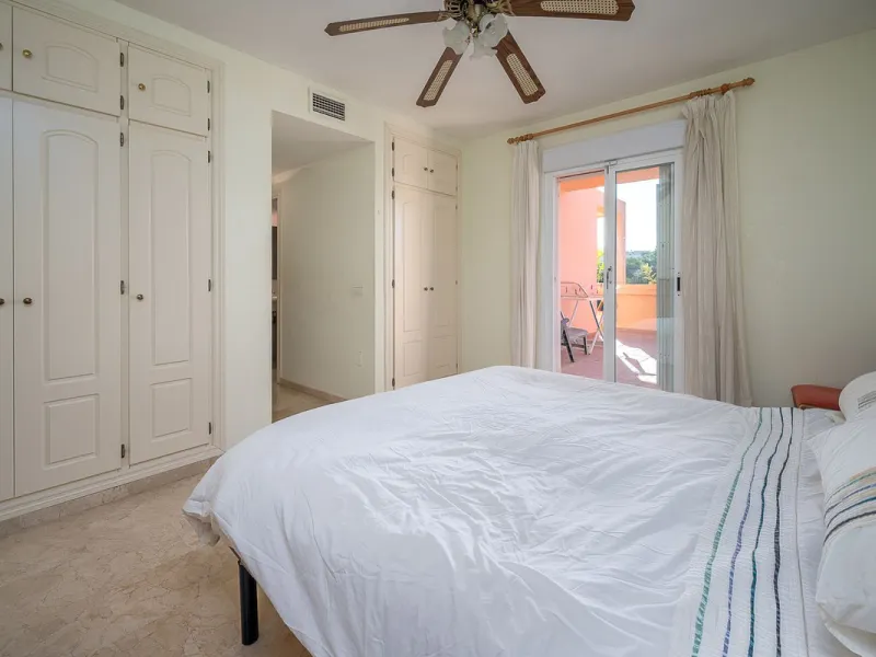 One-level apartment consisting of 3 double bedrooms, together with 3 bathrooms a large L shape terrace with the bonus of half being covered and the other half open to be able to enjoy the sun all day long which you has limited sea views. Property comes wi