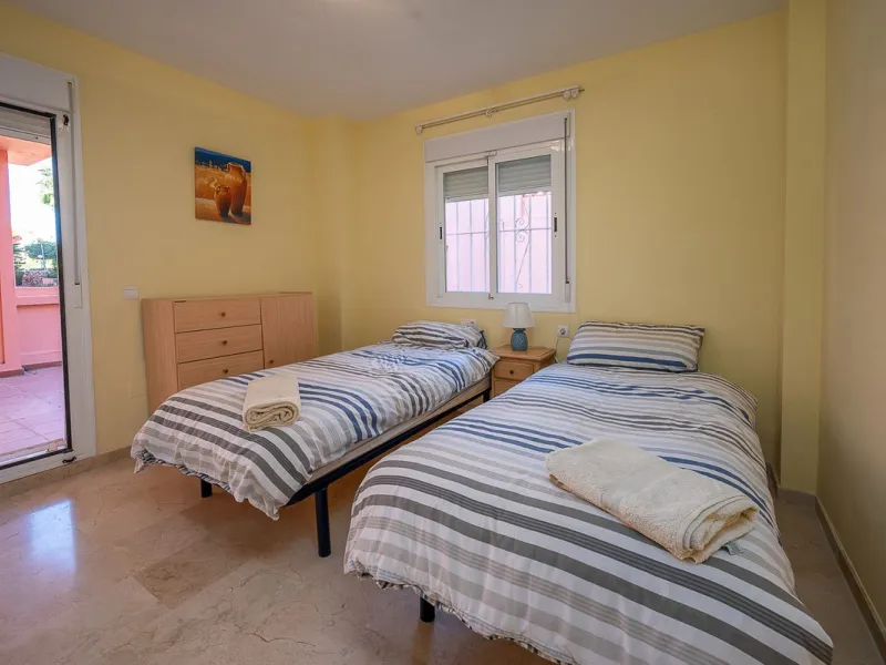 One-level apartment consisting of 3 double bedrooms, together with 3 bathrooms a large L shape terrace with the bonus of half being covered and the other half open to be able to enjoy the sun all day long which you has limited sea views. Property comes wi