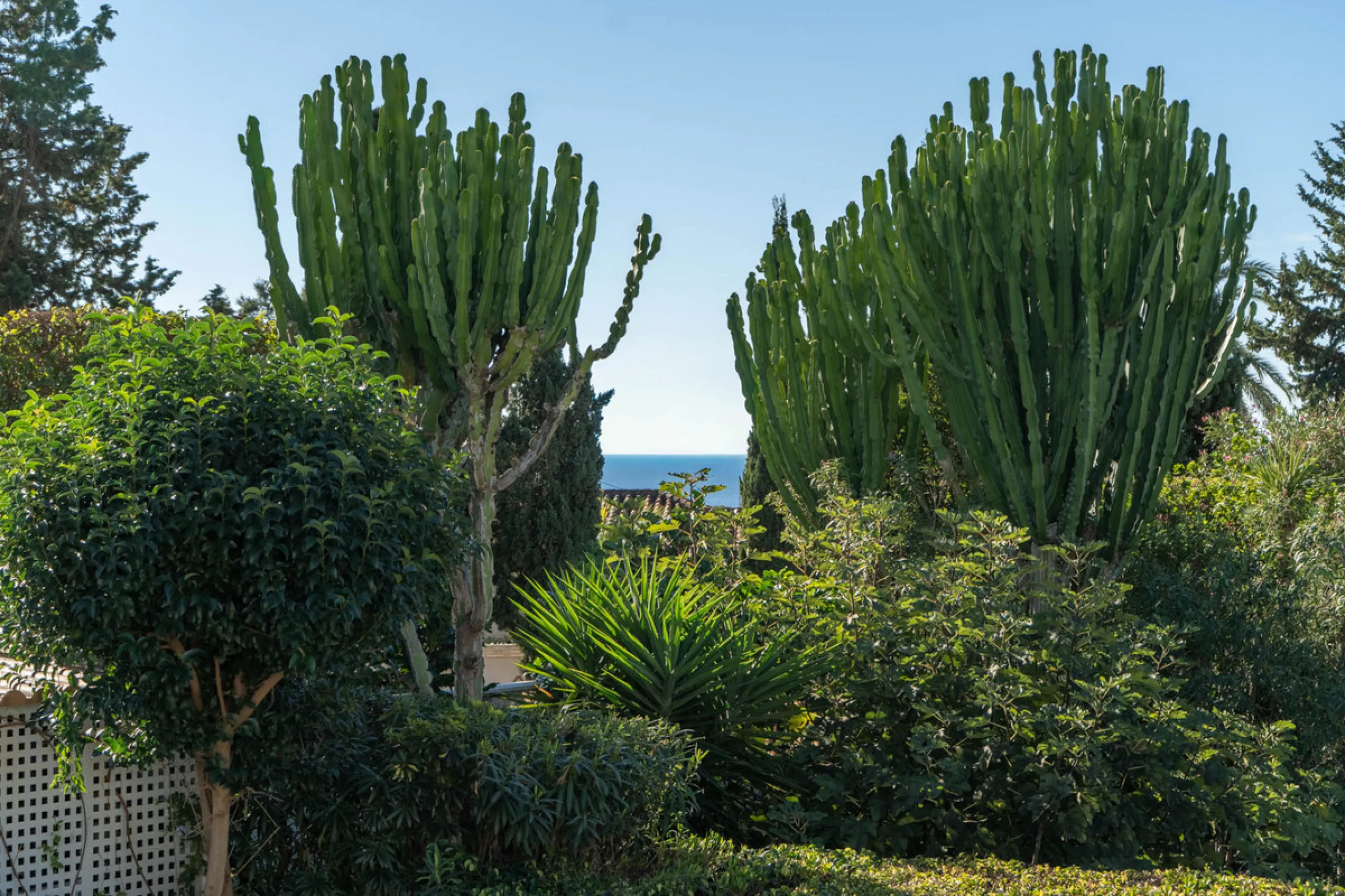 This refined villa in El Rosario offers privacy, comfort and Mediterranean living on a 1,097 m² plot with a total of 342 m² built. Its south-west orientation ensures bright interiors and beautiful sunset views.
