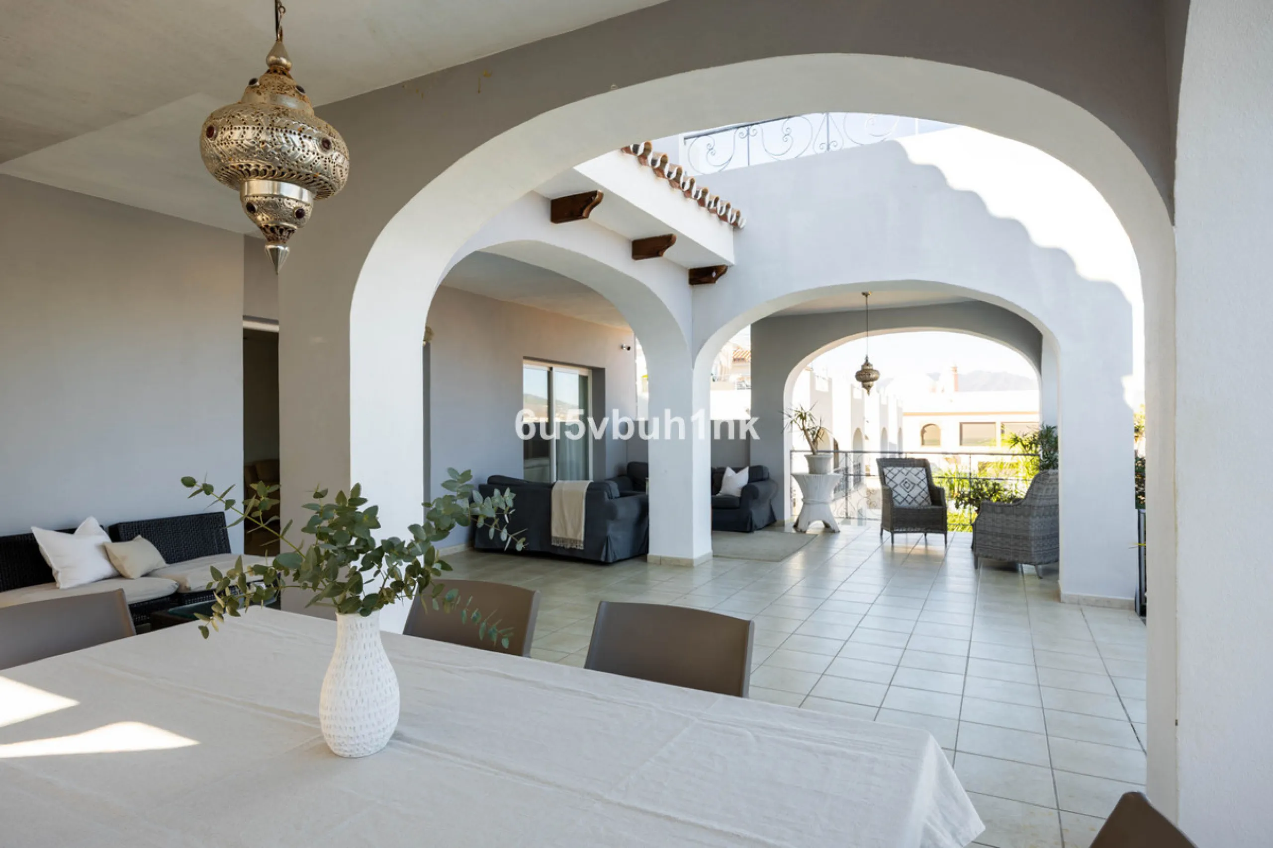 Imagine waking up to golden Mediterranean light, the scent of warm pine trees, and birdsong drifting across rolling green fairways. This exceptional 6-bedroom villa beside Cerrado del Aguila Golf & Resort offers more than a home – it offers a lifestyle sh