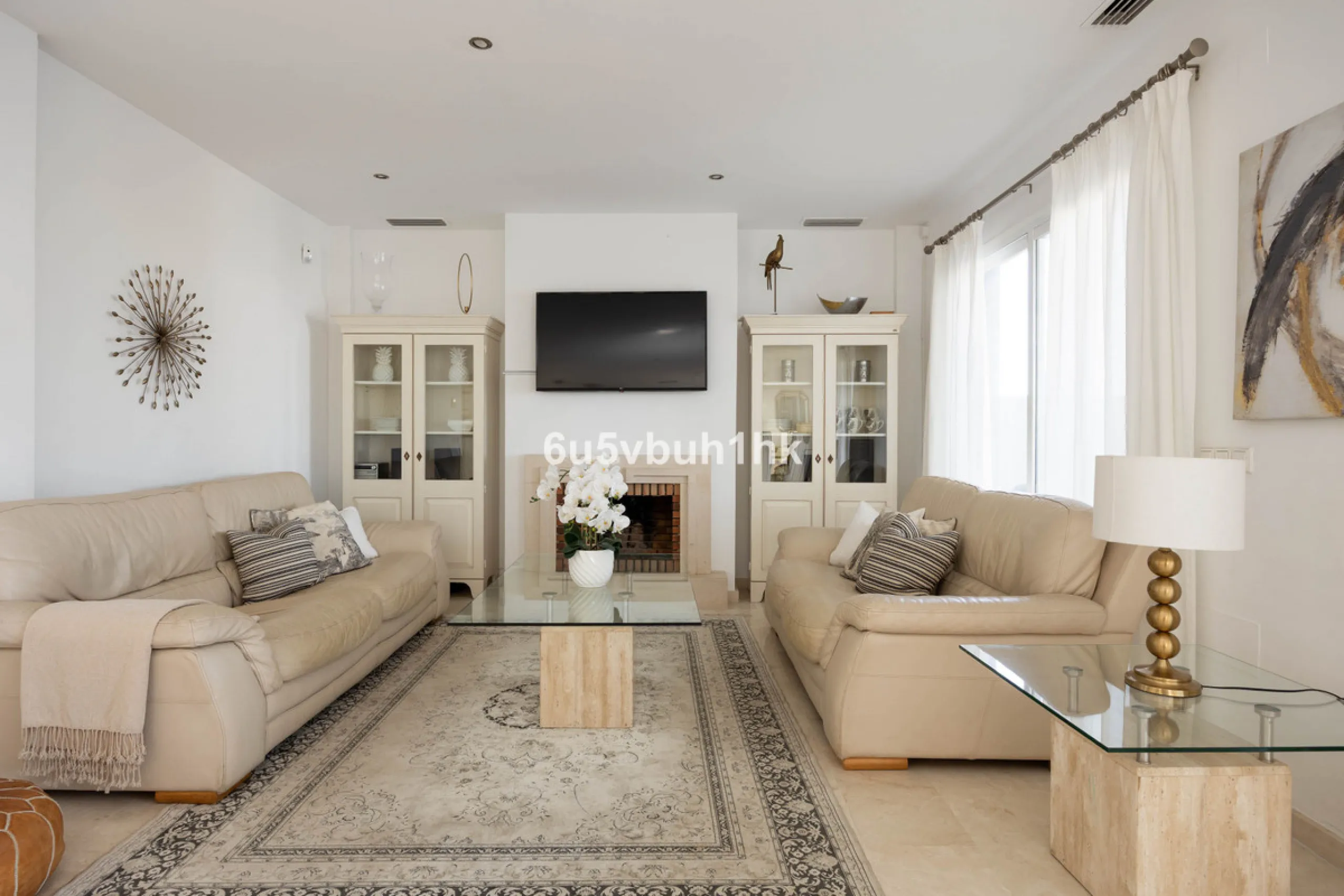 Imagine waking up to golden Mediterranean light, the scent of warm pine trees, and birdsong drifting across rolling green fairways. This exceptional 6-bedroom villa beside Cerrado del Aguila Golf & Resort offers more than a home – it offers a lifestyle sh