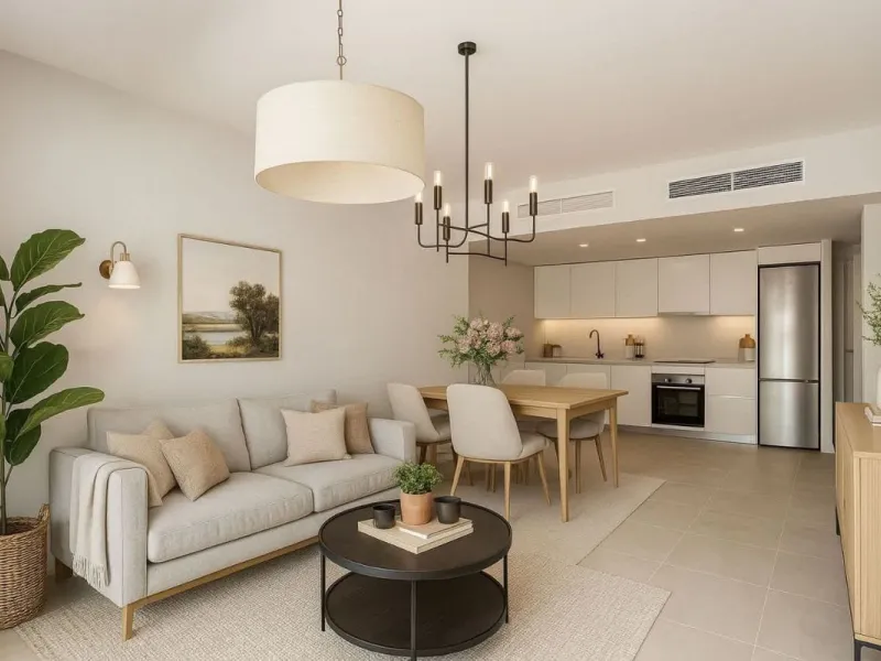 Ground Floor Apartment for sale in Estepona East, Estepona with 2 bedrooms, 2 bathrooms, 2 en suite bathrooms and with orientation south, with communal swimming pool, private garage (1 parking spaces) and private garden. Regarding property dimensions, it 