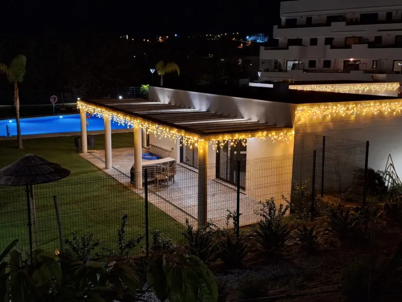 Ground Floor Apartment for sale in Estepona East, Estepona with 2 bedrooms, 2 bathrooms, 2 en suite bathrooms and with orientation south, with communal swimming pool, private garage (1 parking spaces) and private garden. Regarding property dimensions, it 