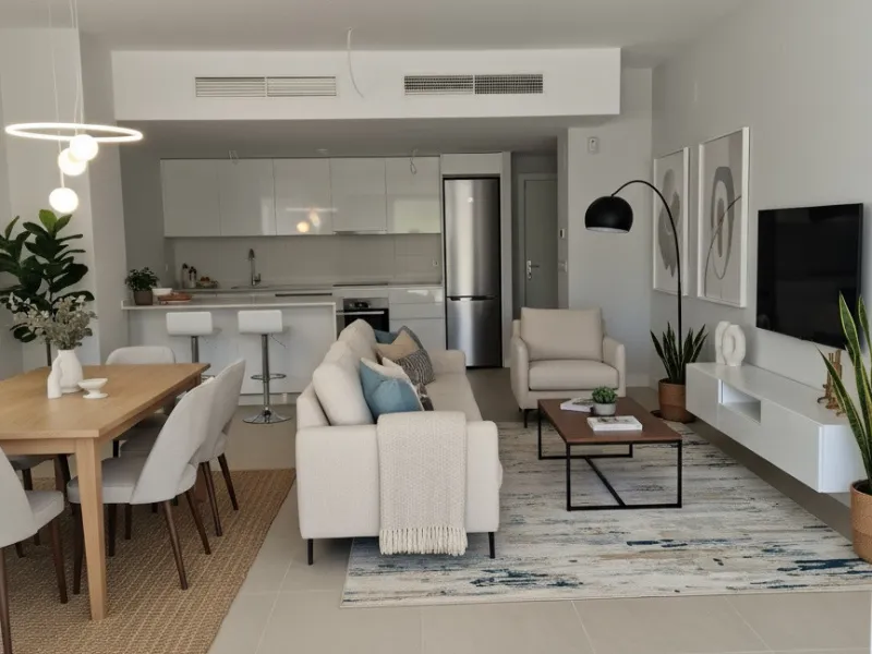 Ground Floor Apartment for sale in Estepona East, Estepona with 2 bedrooms, 2 bathrooms, 2 en suite bathrooms and with orientation south, with communal swimming pool, private garage (1 parking spaces) and private garden. Regarding property dimensions, it 