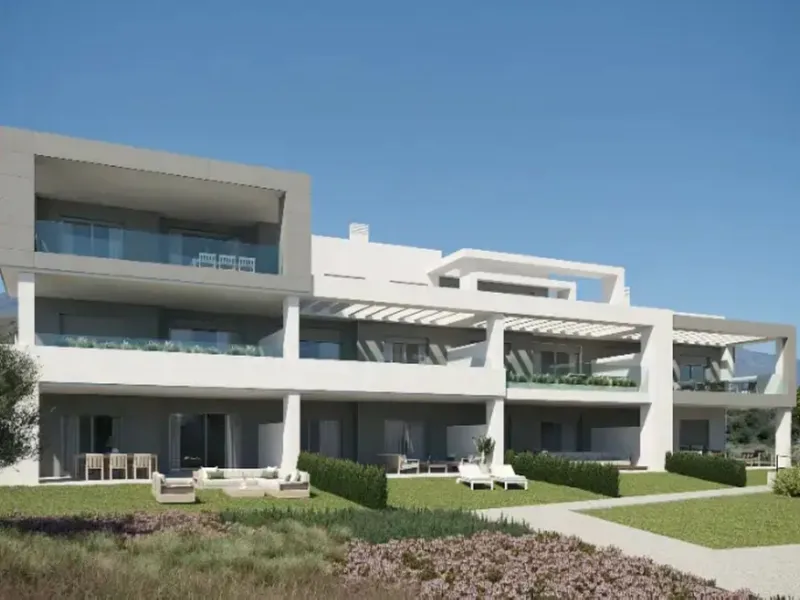 Modern apartment in a gated community with pools and gym