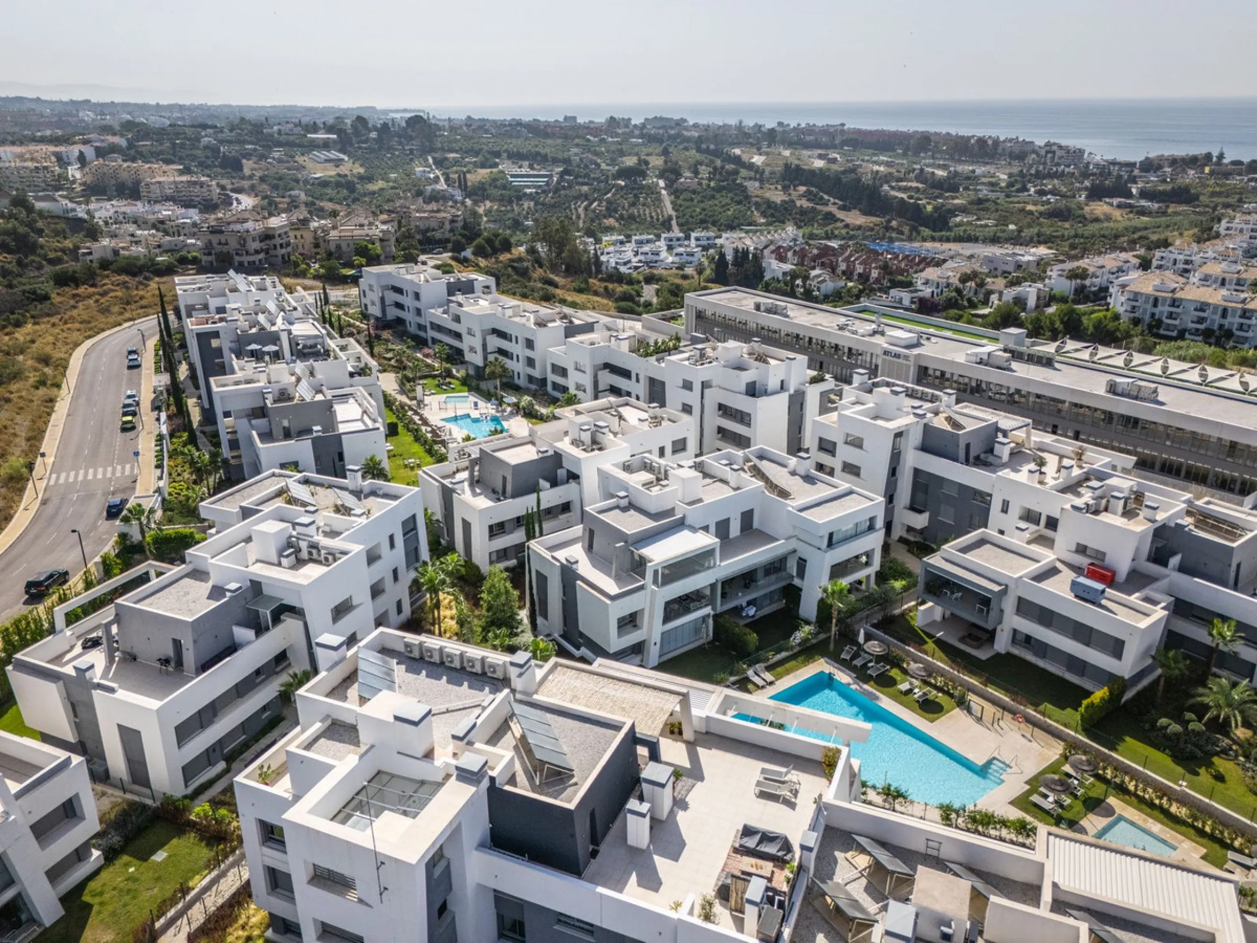 Modern apartment in a gated community with pools and gym