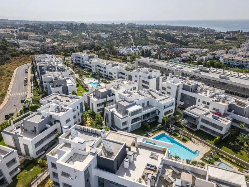 Modern apartment in a gated community with pools and gym