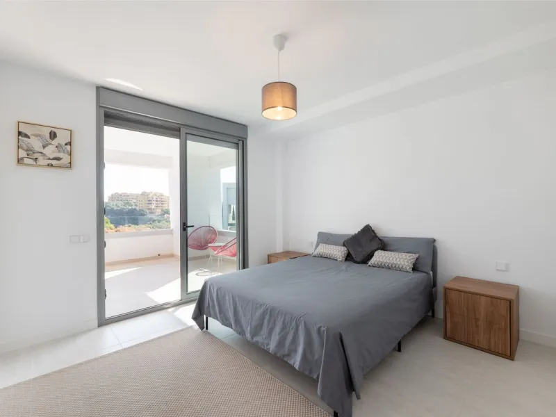 Modern apartment in a gated community with pools and gym