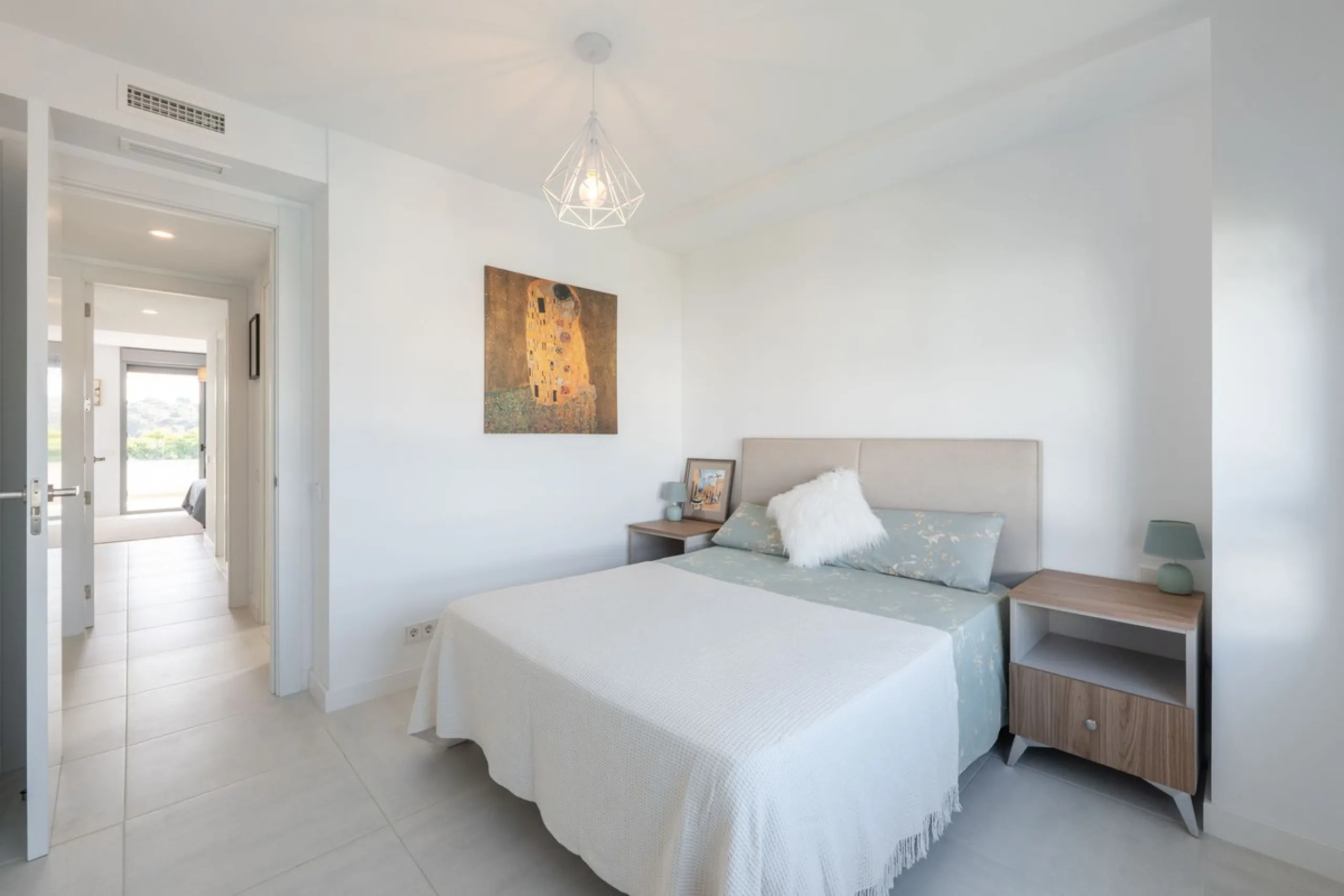 Modern apartment in a gated community with pools and gym